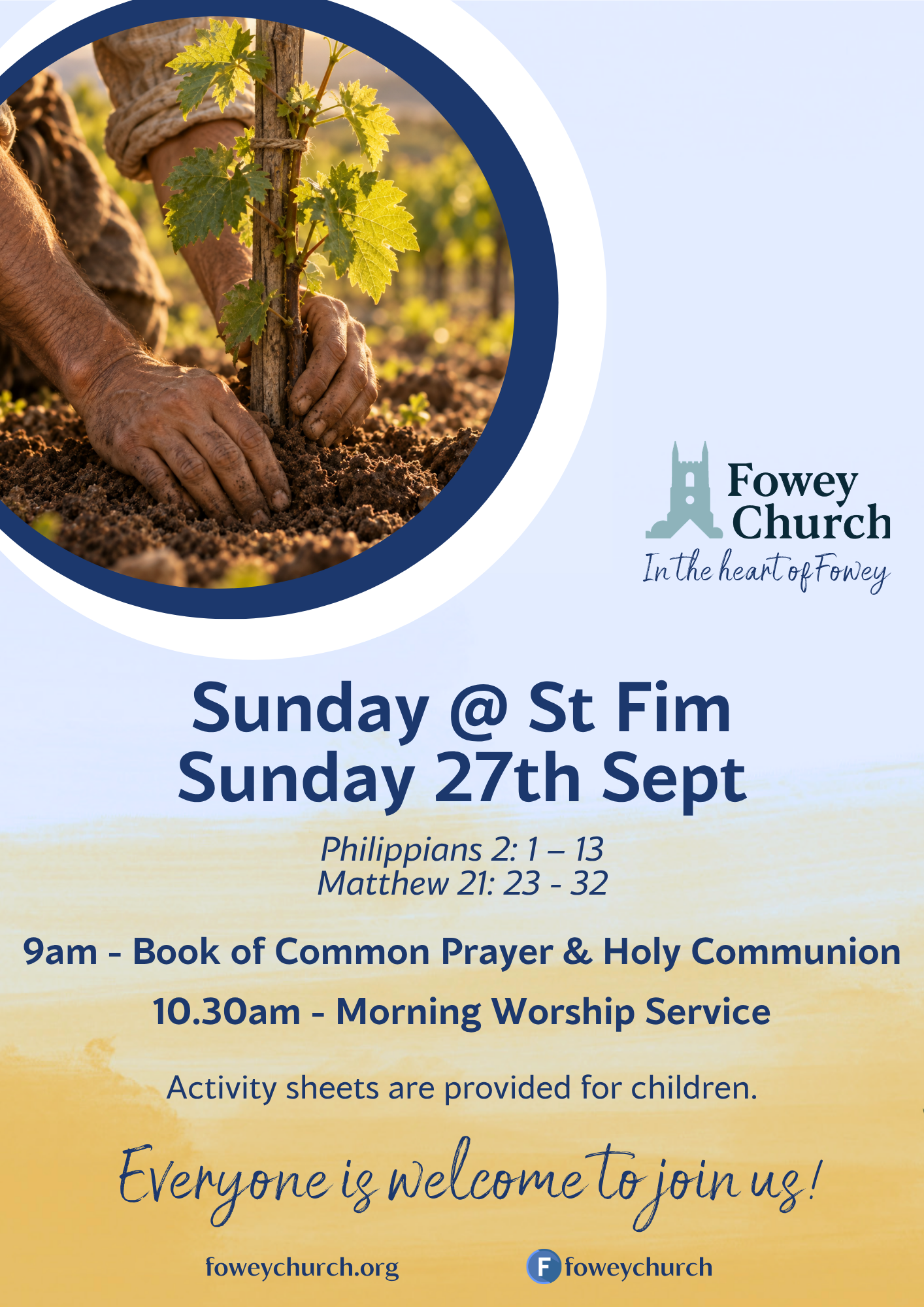 Sunday Services at Fowey Church